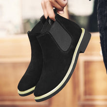 Load image into Gallery viewer, Fashion Tide Boots Men Big Size Mens Shoes Casual Pointed Toe Chelsea Boots Men Genuine Leather Suede Slip on Great Design