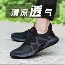 Load image into Gallery viewer, Men Work Safety Shoes Men Outdoor Steel Toe Footwear Military Combat Ankle Boots Indestructible Stylish breathable Sneakers
