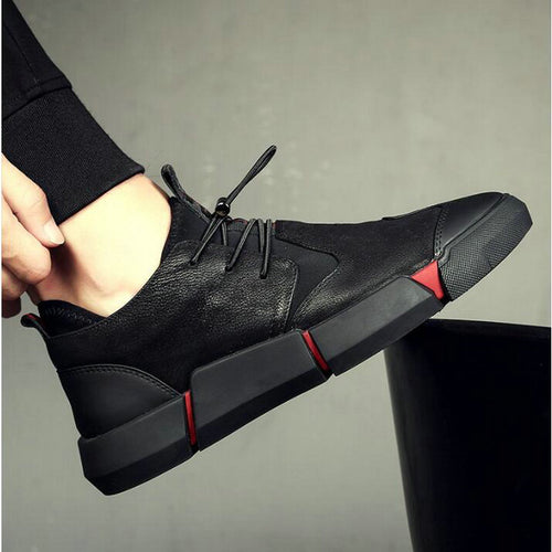 New Fashion Brand spring autumn Black  Mens Casual Leather Lace Up sneaker Formal Oxford Shoes UU-101