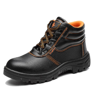 ZYYZYM Steel Toe Shoes Men Safety Work Boots Autumn Winter High Style Men Work Safety Shoes Anti-piercing Protection Footwear